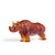 Lalique French Crystal Amber Rhino Sculpture This sculpture measures: 3 wide x 10.5 deep x 4.5 inches high ABOUT PHOTOS:...