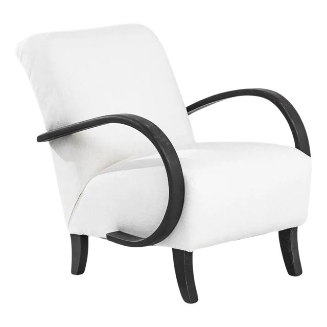 1930s Czech Wooden Armchair by J. Halabala For Sale