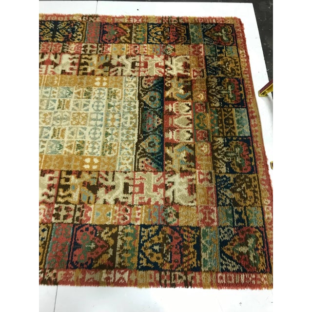 A beautifully done mid century Danish rug. The scale and coloration of this piece are both extraordinary.