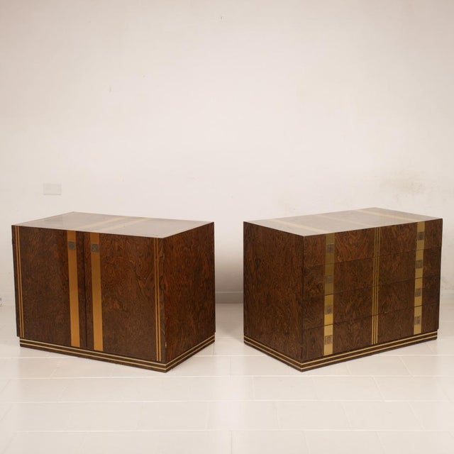 Wood Cabinet and Chest of Drawers by Angelo Gaggioli for Gaggioli Roma, 1970s, Set of 2 For Sale - Image 7 of 18