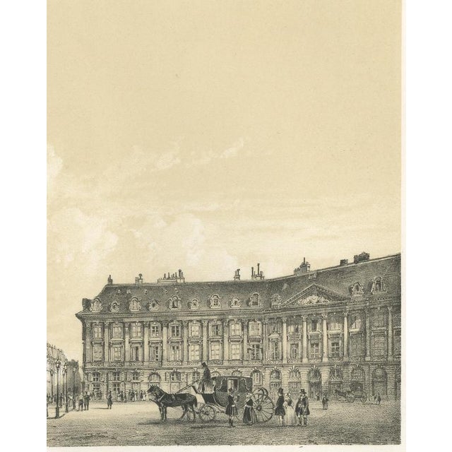 19th Century Antique Lithograph of Place Vendôme Column in Paris after Jacottet, 1850 For Sale - Image 5 of 9