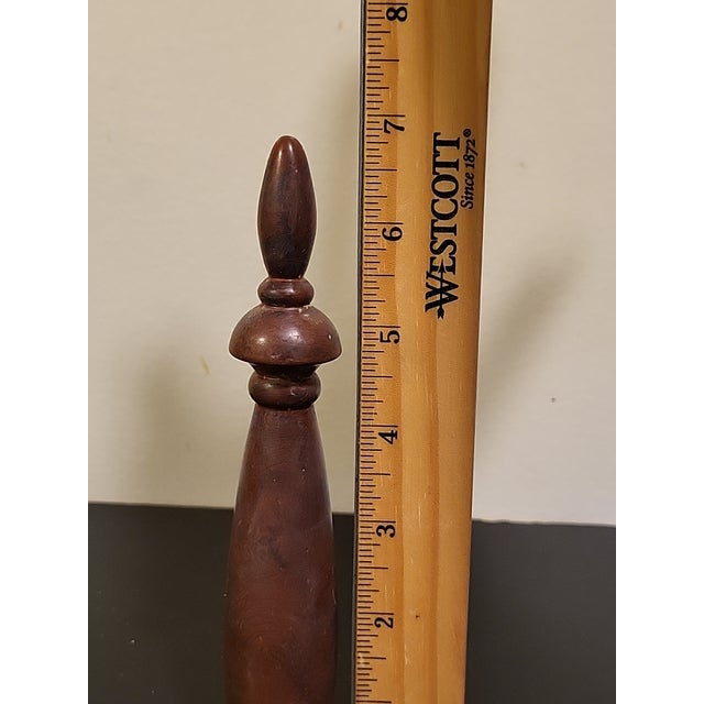 Vintage Copper Decorative Metal Finial For Sale - Image 11 of 11