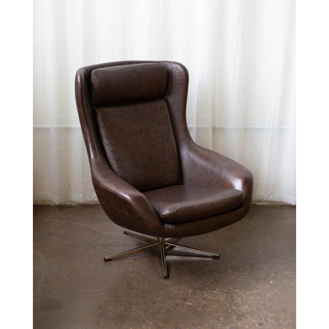 Mid-Century Modern 1970s Attributed to h.w. Klein for Bramin Lounge Chair For Sale - Image 3 of 12