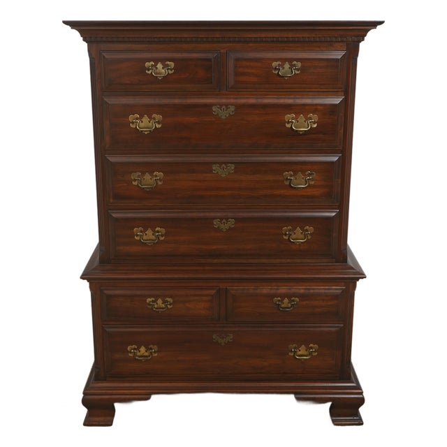 Pennsylvania House Cherry Chest on Chest Design High Chest For Sale
