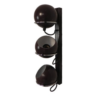 Wall Lamp with 3 Globes from Gepo, 1960s For Sale