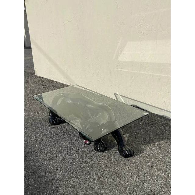 Early 21st Century Sculptural Black Panther Coffee Table For Sale - Image 5 of 6