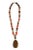 Mid 20th Century Mid 20th Century Sterling, Carnelian & Tiger Eye Beads Carved Pendant Necklace For Sale - Image 5 of 9