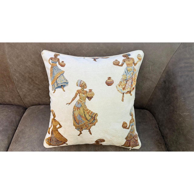 Woven African Women Cushion Cover For Sale - Image 9 of 14