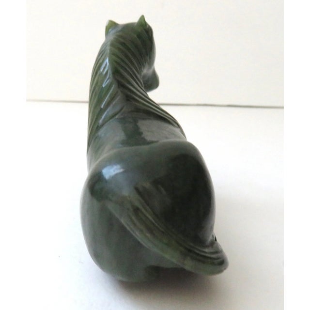 Nephrite Canadian Dark Green Jade Horse Figurine Excellent pre-owned condition. Estate sale purchase. It was said that...