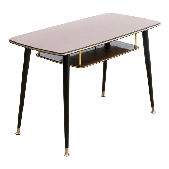 Mid Century Atomic Rectangle Coffee Side Table For Sale