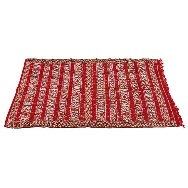 Moroccan Tribal Wedding Rug With Sequins North Africa For Sale - Image 9 of 9