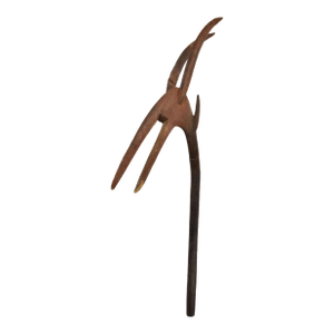 Early 20th Century Bobo Antelope Staff Wood Burkina Faso