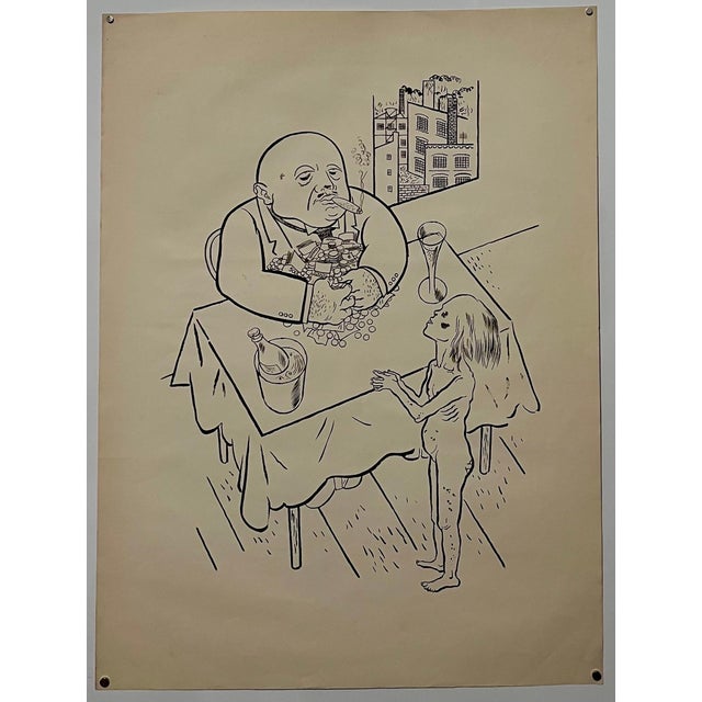 George Grosz, Large George Grosz 1923 Lithograph Die Rauber German Expressionism Wpa Realism For Sale - Image 4 of 13