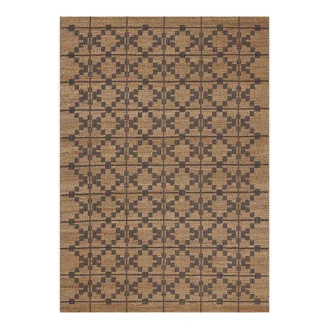 Chris Loves Julia x Loloi Judy Natural / Graphite 2'-3" x 3'-9" Accent Rug For Sale