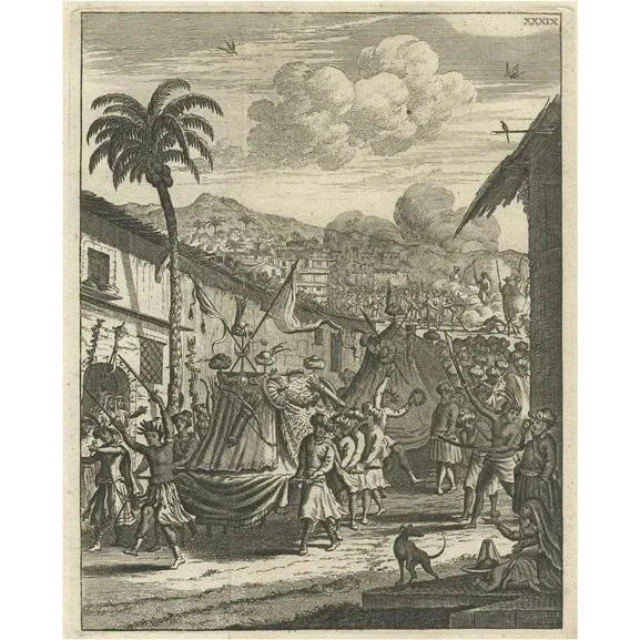 Moorish Celebrations in the Bengal Kingdom, 1775, Paper For Sale - Image 6 of 6
