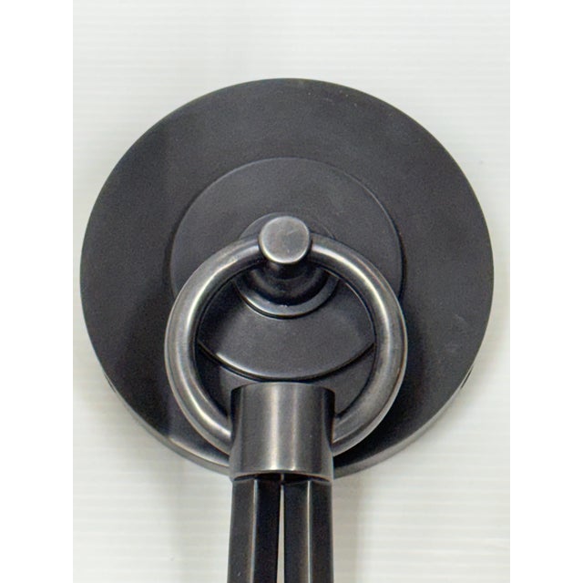 Thomas O'Brien for Visual Comfort Reed Iron Double Sconce For Sale In San Francisco - Image 6 of 12
