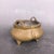 1960s Vintage Solid Brass Incense Burner, Yuanbao Ears & Tripod Feet, Melon Shaped Chinoiserie Censer for Altar and Table Decor For Sale - Image 5 of 9