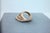 Diamond Channel Set Line Geometric Wave Unique Statement 18 Karat Rose Gold Ring, Size 7 For Sale - Image 17 of 18