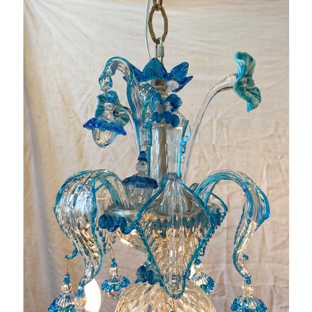 Vintage Murano Glass Chandelier Vintage from Company a.v.e.m. For Sale - Image 6 of 9
