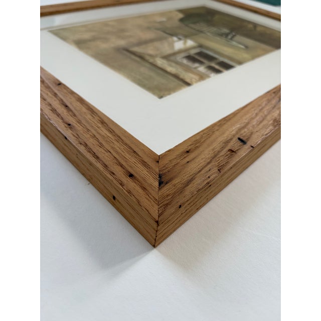 Farmhouse Andrew Wyeth’s “Early October” Framed in American Chestnut For Sale - Image 3 of 9