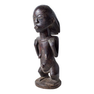 Early 20th Century Tabwa Standing Female Figure For Sale