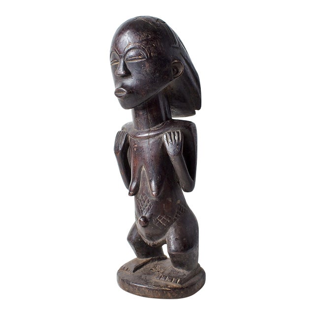 Early 20th Century Tabwa Standing Female Figure For Sale