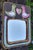 Mid 20th Century Mithe Espelt Ceramic Wall Mirror Pink & Green Birds For Sale - Image 5 of 10