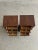 Brown 1960s Pair of Art Deco 3-Tier Drawer Nightstands, A Pair For Sale - Image 8 of 18