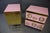 Wood Pink Nightstands with Murano Spheres and Brass Legs from Justfurnituress SRL, Set of 2 For Sale - Image 7 of 11