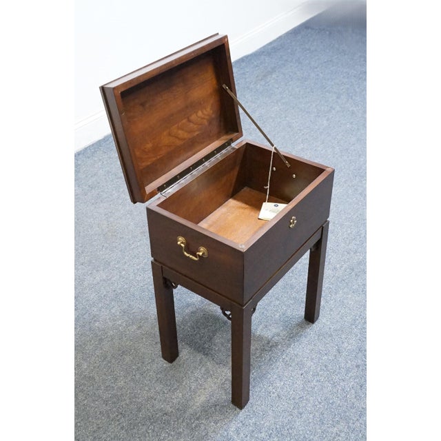 Ethan Allen Georgian Court Solid Cherry Traditional 16x11" Box on Stand 11-3403 - 225 Vintage Finish For Sale - Image 10 of 12