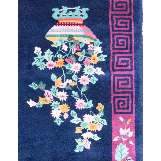 Art Deco Chinese 6.9x4.1 Oriental Rug, Ne China 1930's For Sale - Image 4 of 7
