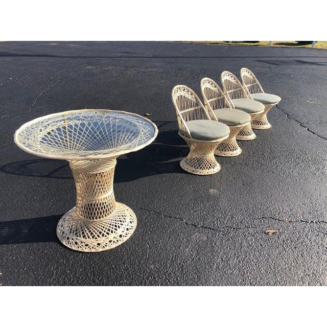 1970s Woodard Spun Fiberglass Patio FurnitureSet of 5 Chairish