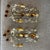 Antique Pair of Italian Gold Gilt & Crystal Candle Sconces For Sale - Image 4 of 12