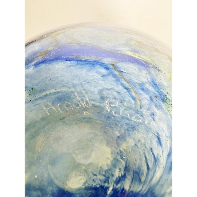 Italian Blue Glass Vase, Italy, 1970s For Sale - Image 10 of 12