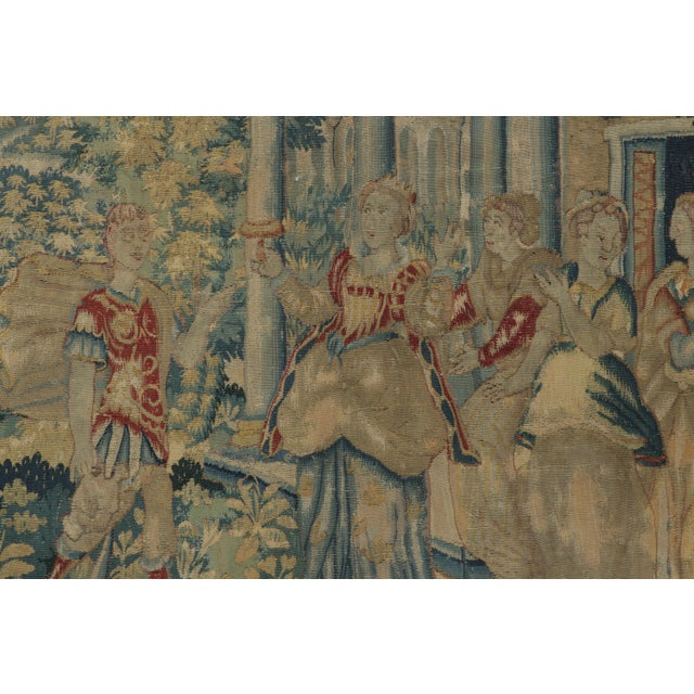 16th Century Antique 17th Century European Flemish Tapestry With Narrative Pictorial - Rug & Kilim For Sale - Image 5 of 8