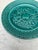 19th Century French Green Fruits & Rose Majolica Plate For Sale - Image 4 of 6