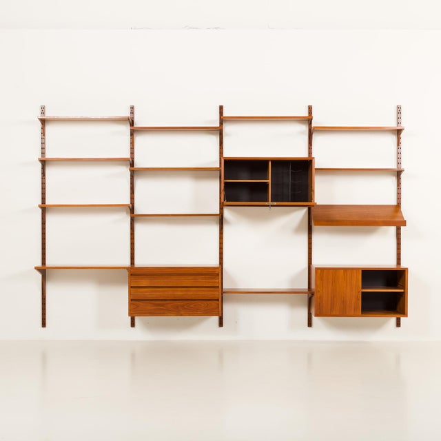 Four Bay Wall Unit by Poul Cadovius for Cado, 1960s For Sale - Image 6 of 18