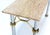Mid Century Modern Solid Brass "Rope" Chrome Base Marble Top Console Sofa Table For Sale - Image 9 of 10