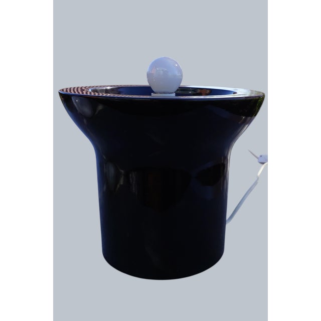 Glass Black Table Lamp by Timo Sarpaneva for Rosenthal Studio Line, 1970s For Sale - Image 7 of 12