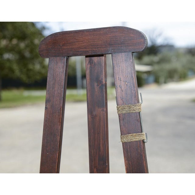 Italian Painters Easel in Wood, 1920s For Sale - Image 12 of 18
