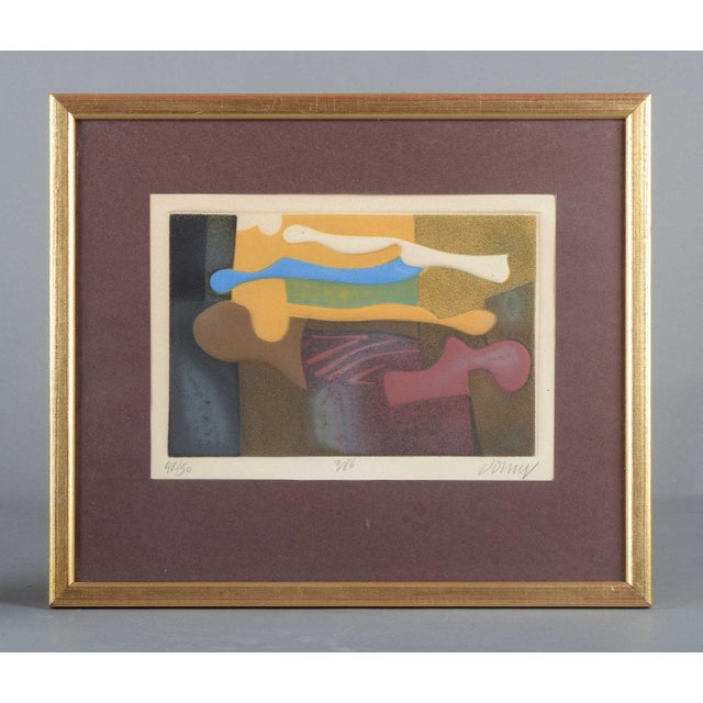 Bertrand dorny (1931–2015). Abstract color lithograph, 42/50, signed lower right. Artist: bertrand dorny (1931–2015)...