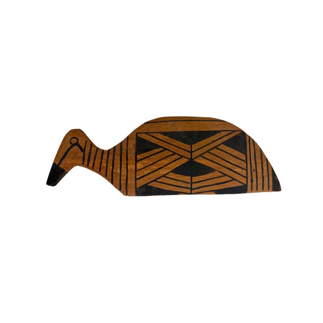 Tribal Vintage Kalapalo Tribe Indigenous Wood Spatula (Pá De Biju) 14" W For Sale - Image 3 of 7
