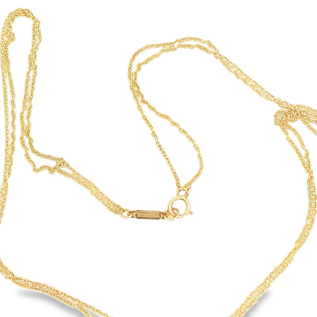 Contemporary Late 20th Century 18k Gold Tiffany & Co. Infinity Necklace For Sale - Image 3 of 4