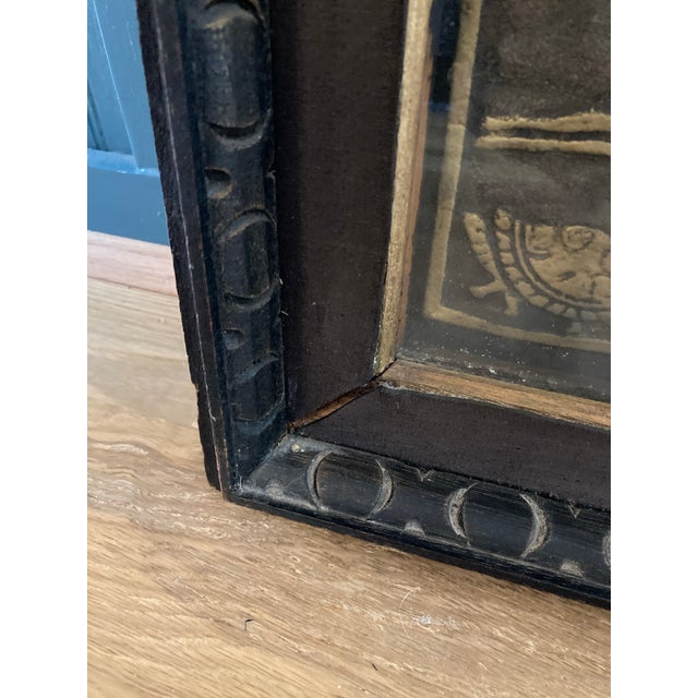 Vintage Handcrafted Leather Dragon Boat Wall Hanging For Sale - Image 10 of 12