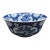 Mid 20th Century Maitland Smith Large Chinoiserie Blue & White Porcelain Centerpiece Bowl For Sale