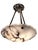 1930s French Art Deco Alabaster Pendant Light, White W/ Charcoal Grey Veining For Sale - Image 15 of 17