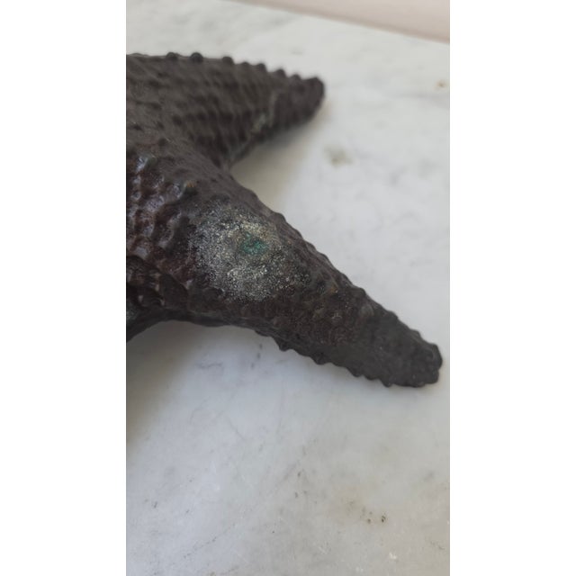 Late 20th Century Maitland-Smith Dark Patina Starfish Tabletop Sculpture For Sale In New York - Image 6 of 17