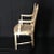 French Louis XVI Style Painted Armchair with Double Caning For Sale - Image 4 of 8