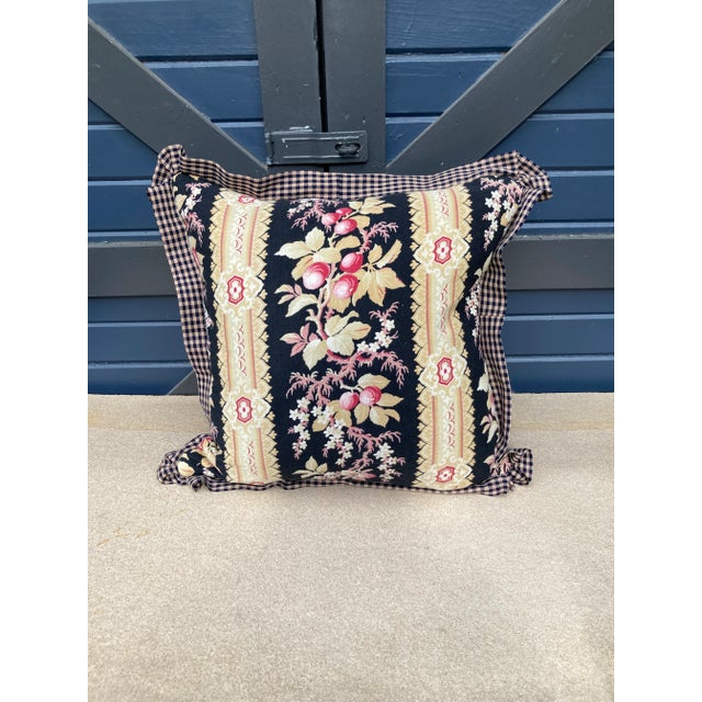 Antique French Fabric Pillow For Sale In Philadelphia - Image 6 of 6