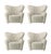 Set of 4 green tea sheepskin the tired man lounge chair by lassen. Dimensions: w 102 x d 87 x h 88 cm materials: sheepskin...